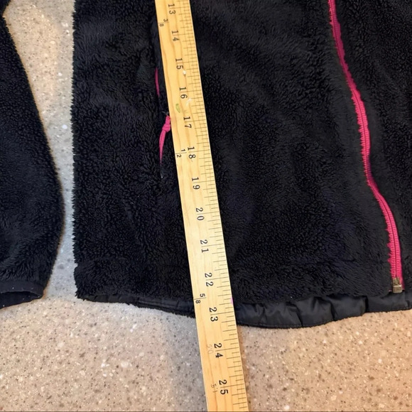 North Face Jacket Womens Medium Full Zip Long Sleeve Outdoors Zip Black Fleece - Picture 2 of 9